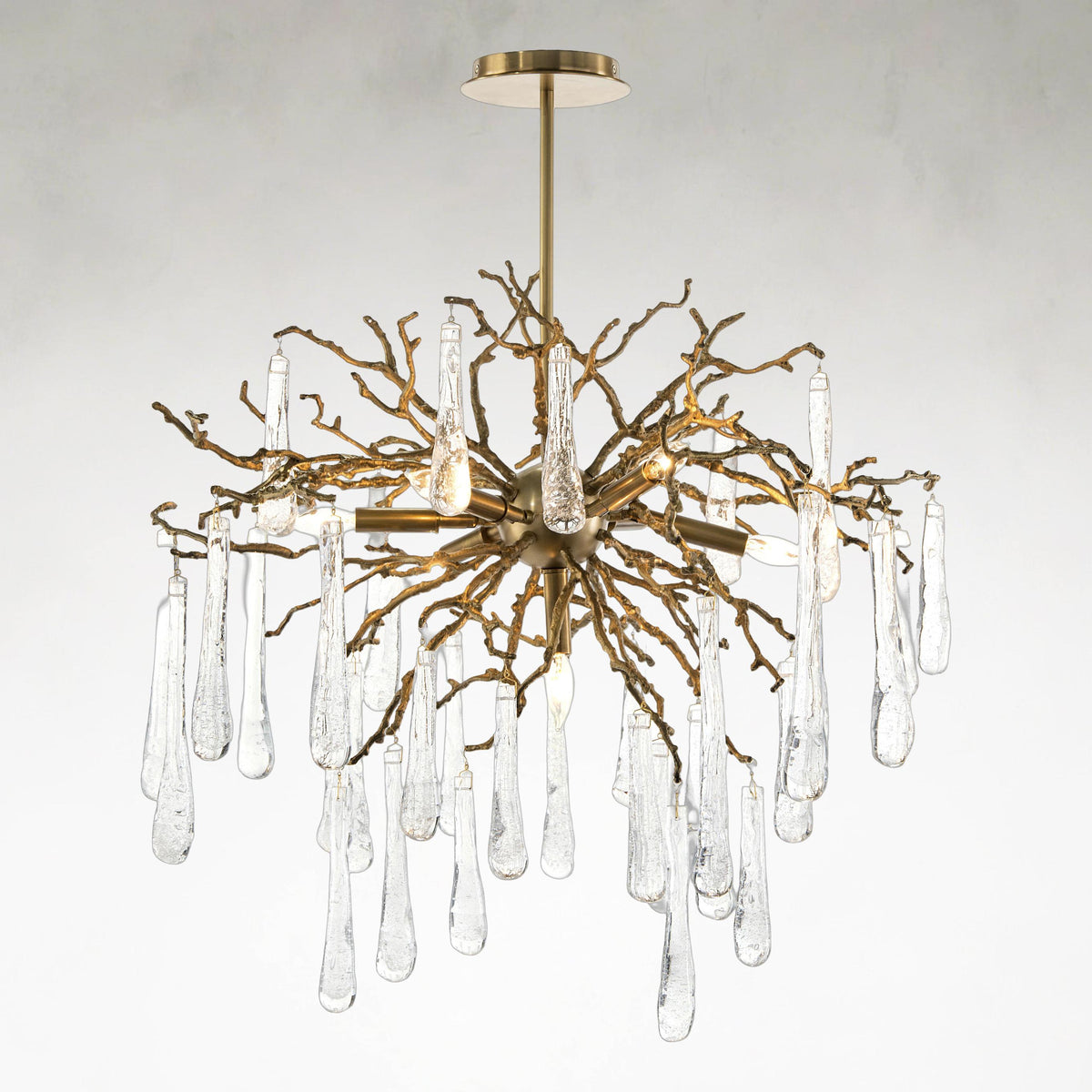 Leahs Seven-Light Brass Chandelier Ceiling Fixture