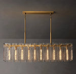 Calamette Glass Rectangular Chandelier 60"