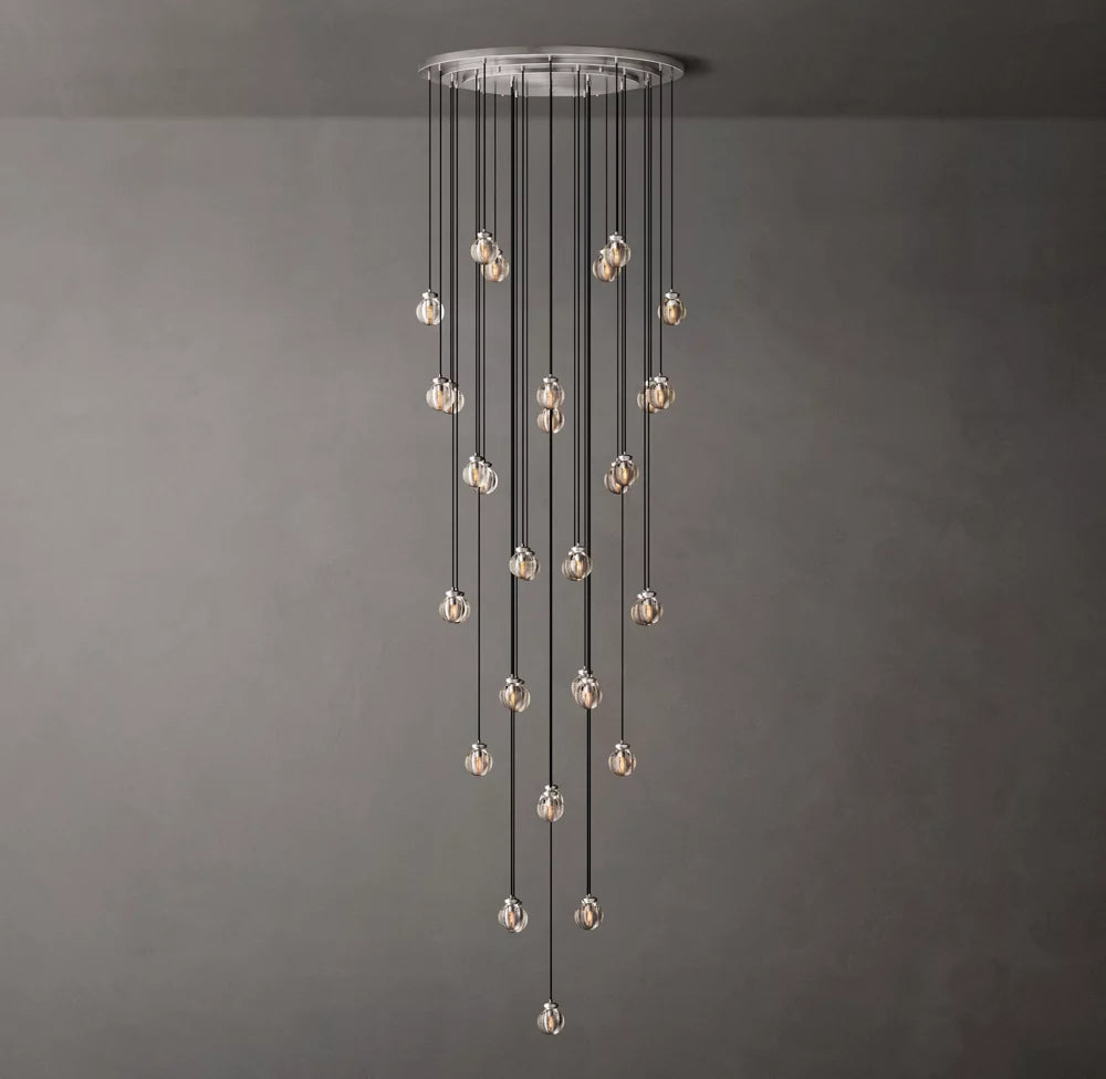 Pearl Round Chandelier 48"