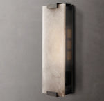 Hand-Carved Alabaster Grand Sconce