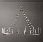 19TH C. ENGLISH OPENWORK ROUND CHANDELIER 72"