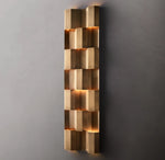 Modernist Grid Grand Sconce