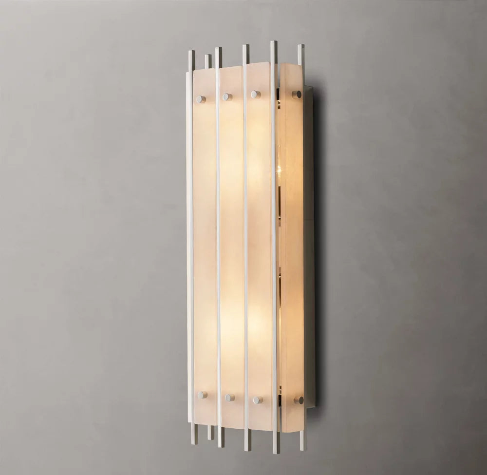 San Marco Alabaster Grand Rectangular Sconce