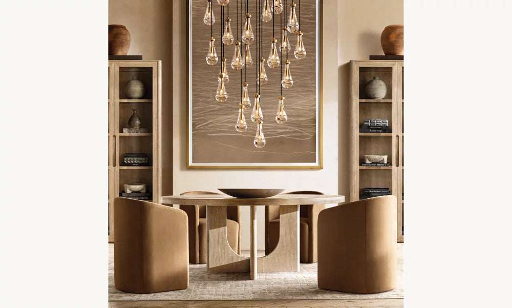 Rain Round Chandelier 47"