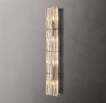 Lattice Clear Glass Grand Sconce