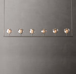 Boule De Cristal Smoke Glass Linear Chandelier 60"