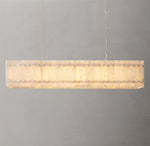 San Marco Alabaster Linear Chandelier 54"