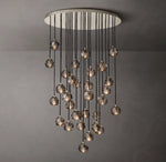 Boule De Cristal Smoke Glass Round Cluster Chandelier 40"