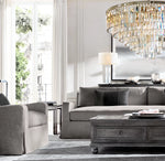 1920s Odeon Round Chandelier 44"