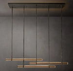 Audubon Crystal Triple Bar Linear Chandelier