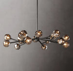 Boule De Cristal Smoke Glass Round Chandelier 48"
