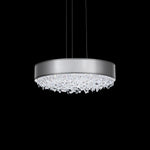 Eclyptix LED 6.5"H x 19.4"W 1-Light Crystal Pendant in Pol Stainl