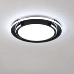 Circular Design Dimmable LED Black Nordic Ceiling Lights Flush Mount Lighting