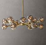 Boule De Cristal Smoke Glass Round Chandelier 36"