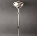 Machinist Milk Glass Cloche Pendant