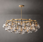 Cabrette Clear Glass Round Chandelier 60"
