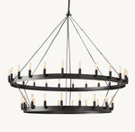 Camino Vintage Filament Two-Tier Chandelier 50"