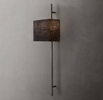 Vela Octagonal Bar Sconce - Rectangular Shade