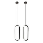 Rounded Rectangle LED Modern Pendant Lighting Hanging Ceiling Lights