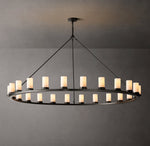 Ondra Round Milk Glass Chandelier 72"