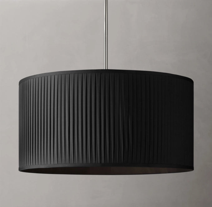 Reed?Pleated Drum Pendant