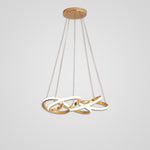 Interwoven Wave Design Chandelier Light Mid Century Chandelier