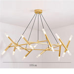 Creative Metal Design 16 Lights LED Industrial Chandeliers Hanging Lamp