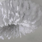 Feather Fairy Tale Theme Artistic Capiz Pendant Light Ceiling Light