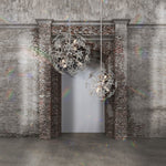 Esteracae 24"H x 24"W 6-Light Crystal Pendant in Jet Black