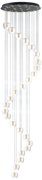 ET2 Newton 27.5" Wide Modern 25-Light LED Pendant Chandelier