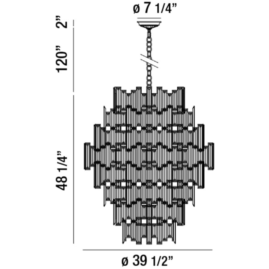 Vienna 28 Light 40" Wide Crystal Chandelier