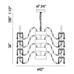 Ferrero 48 Light 42" Wide Crystal Chandelier