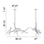 Crossroads 18 Light 59" Wide LED Chandelier