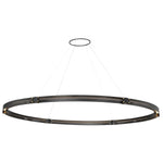 Admiral 2 Light 62" Wide LED Ring Chandelier - 1 Tier