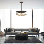 Aerie 31" Wide LED Abstract Drum Chandelier