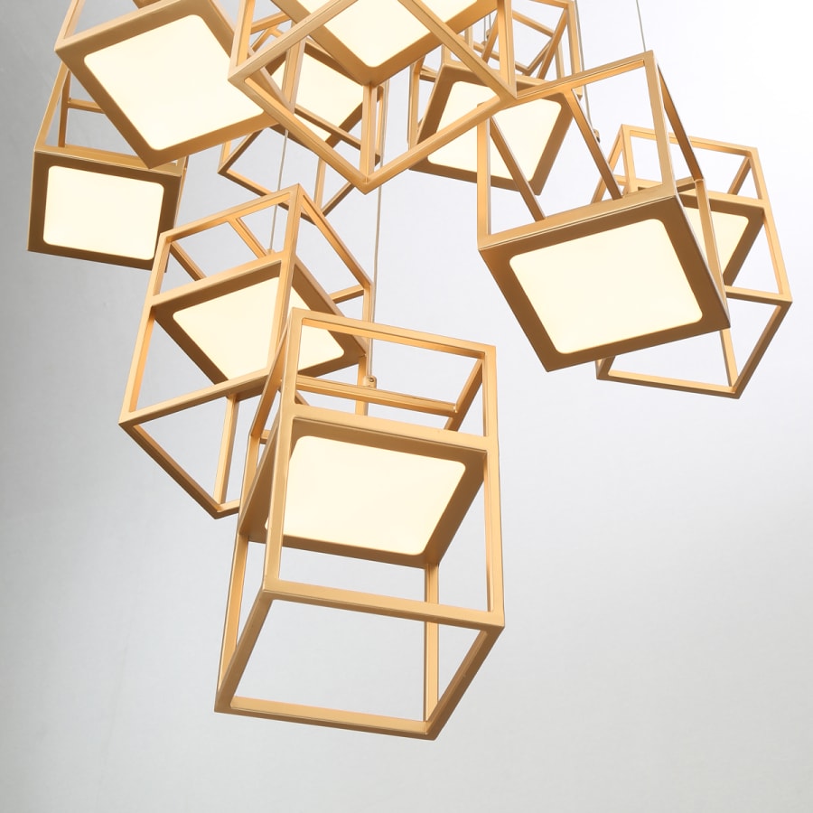 Ferro 32" Wide LED Suspension Multi Light Pendant