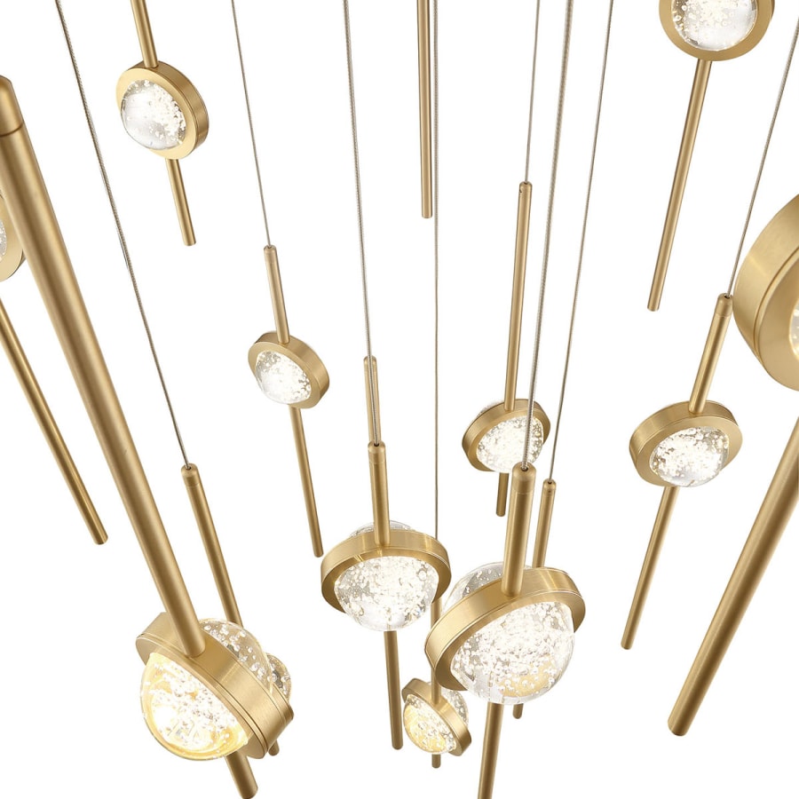 Barletta 16 Light 32" Wide LED Abstract Multi Light Pendant