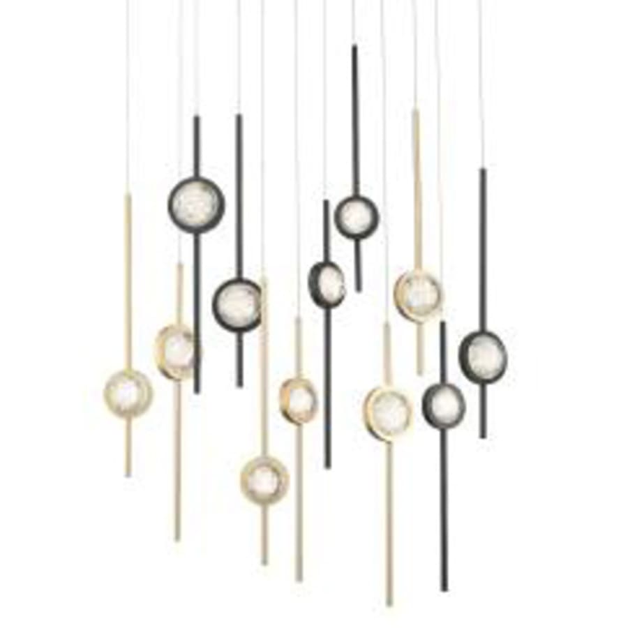 Barletta 12 Light 38" Wide LED Abstract Linear Pendant