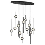 Barletta 12 Light 38" Wide LED Abstract Linear Pendant
