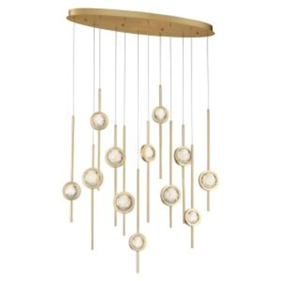 Barletta 12 Light 38" Wide LED Abstract Linear Pendant