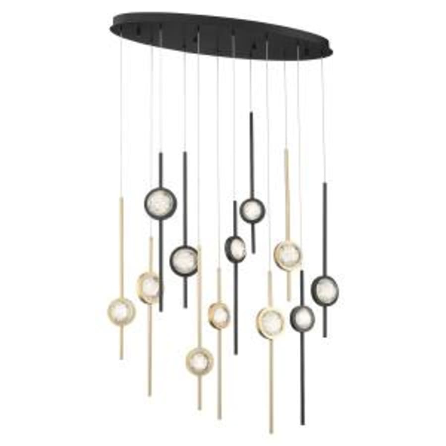 Barletta 12 Light 38" Wide LED Abstract Linear Pendant