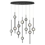 Barletta 12 Light 38" Wide LED Abstract Linear Pendant