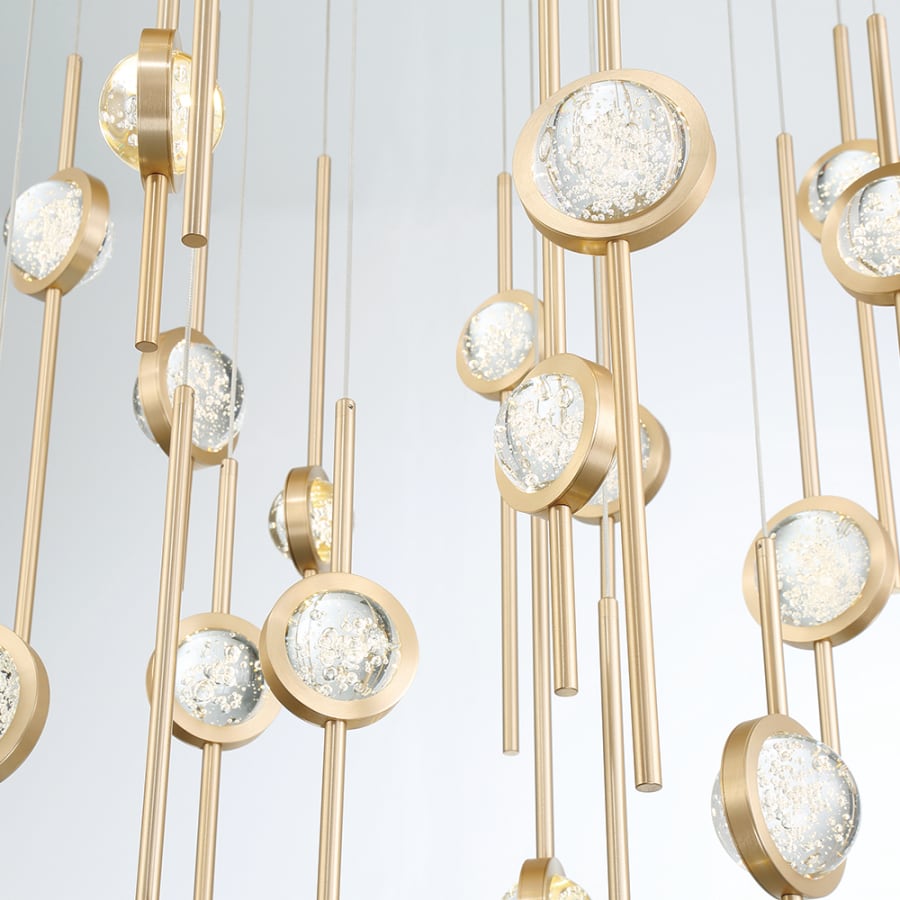 Barletta 40" Wide LED Suspension Multi Light Pendant