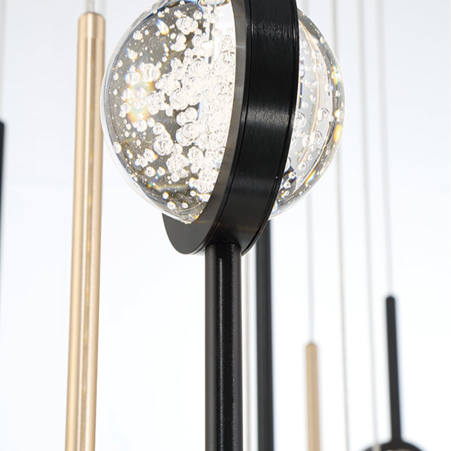 Barletta 40" Wide LED Suspension Multi Light Pendant