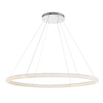 Sassi 60" Wide LED Crystal Ring Chandelier
