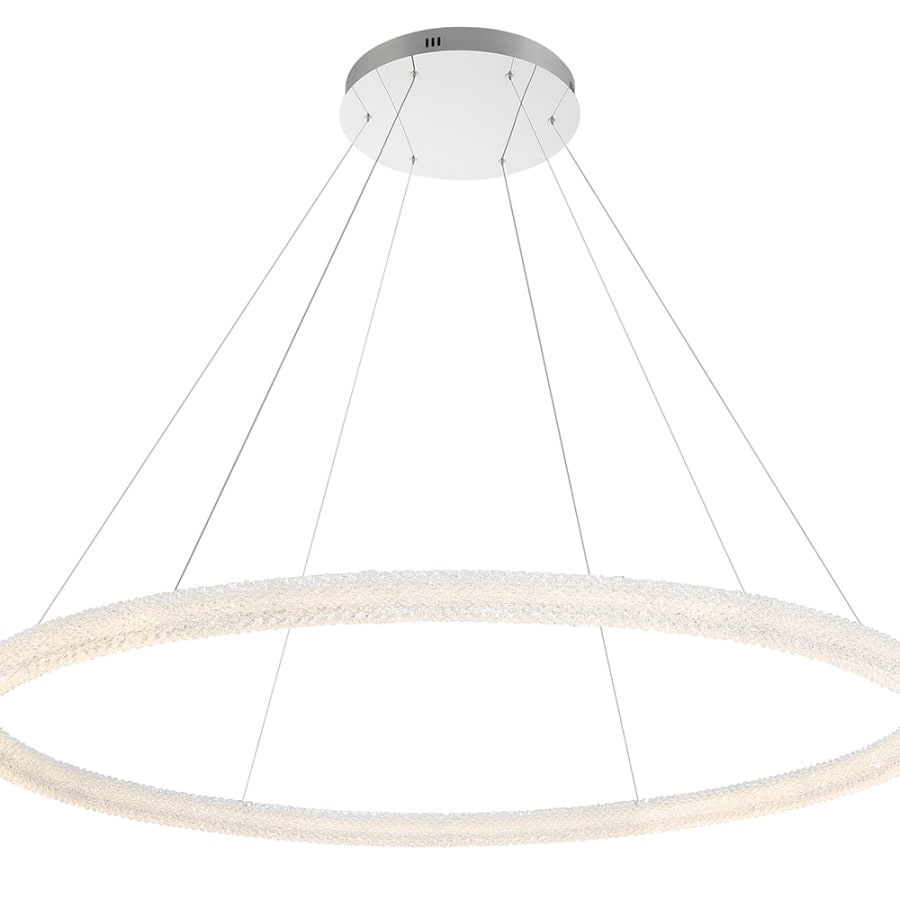 Sassi 60" Wide LED Crystal Ring Chandelier