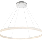 Sassi 60" Wide LED Crystal Ring Chandelier