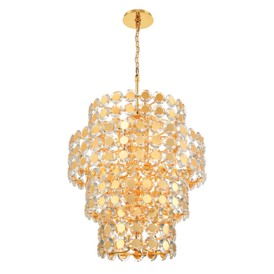 Perrene 24 Light 32" Wide Waterfall Chandelier