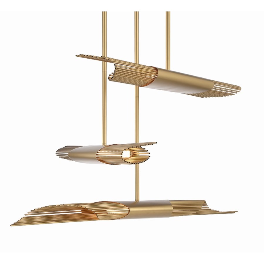 Umura 3 Light 52" Wide LED Abstract Multi Light Pendant