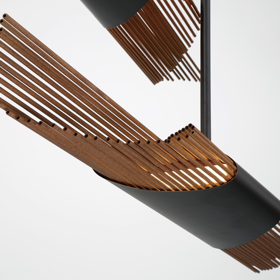 Umura 3 Light 52" Wide LED Abstract Multi Light Pendant